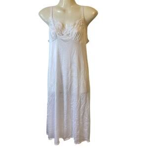 VTG Vassarette Skins Nylon Nightie Shiny SlipDress Wet Nightgown Babydoll Sz M/L